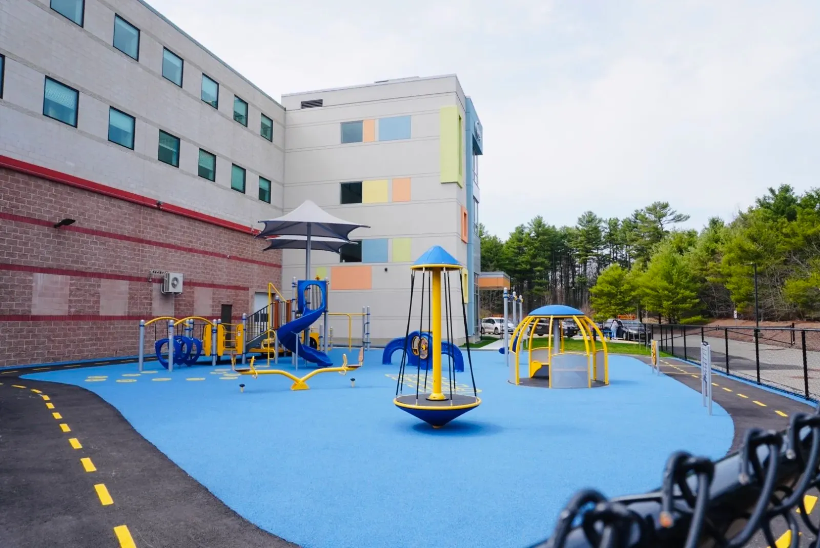 Playground and drainage installation in Franklin
