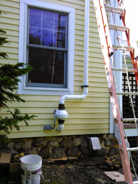 Aaron Radon Mitigation work photo