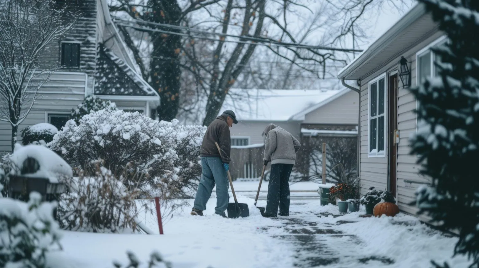 lifestyle scene showing care support from people community