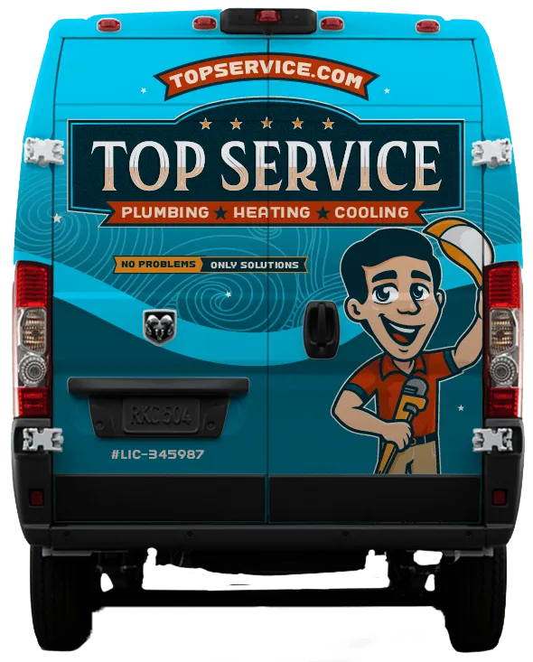 Top Service Plumbing Heating and Cooling Banner Background
