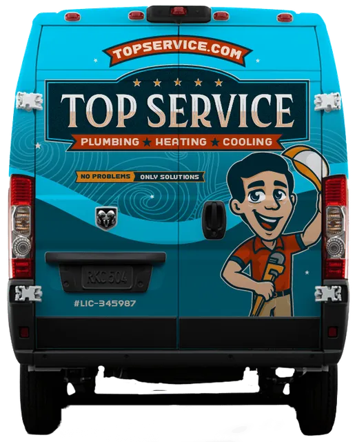 Top Service Plumbing Heating and Cooling Banner Background