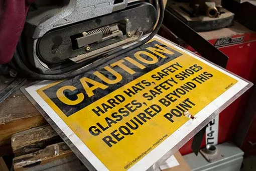 Caution sign