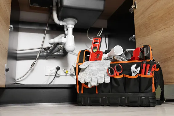 Under-The-Sink Kitchen Plumbing