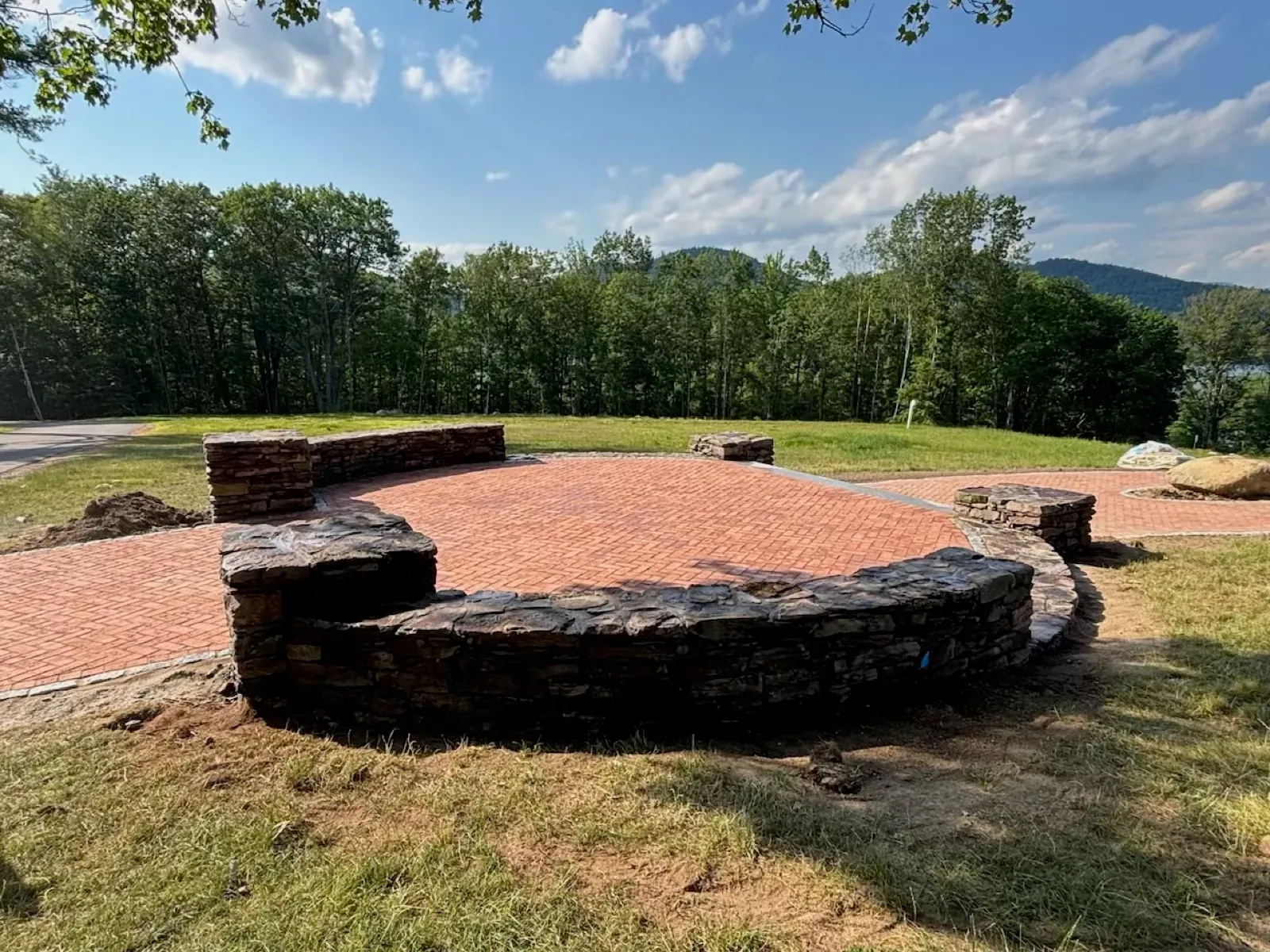 Fire Pit & Seat Wall — Fireplaces & Pits in Bedford, NH