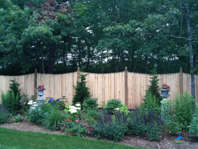 Privacy fence and garden