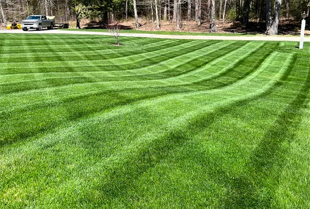 Murad's Fine Landscaping professional lawn care team at work in Massachusetts