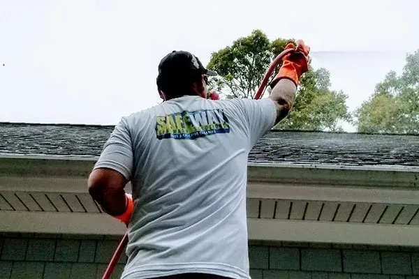 power washing roof