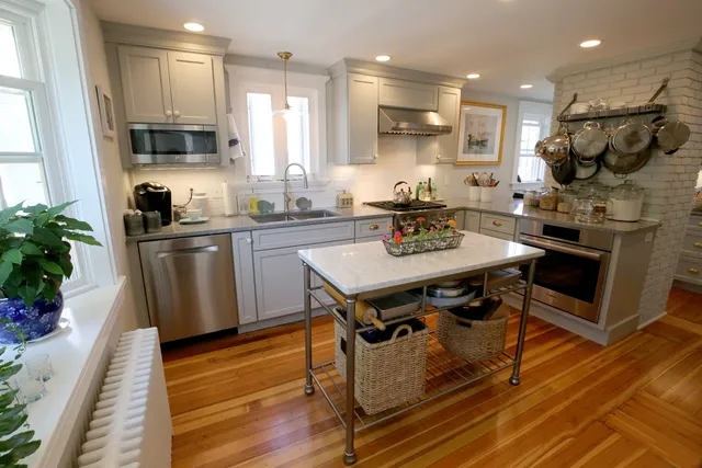 View into a renovated kitchen