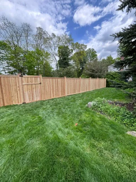 Privacy fence installation in Connecticut by Erikas Fence LLC