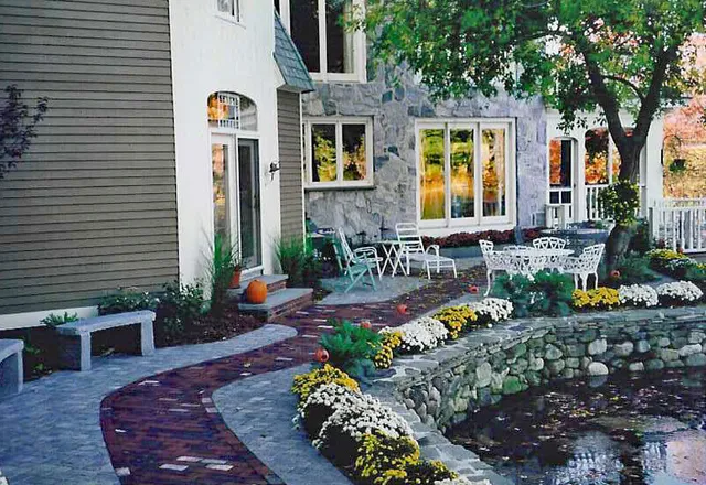 Outdoor patio and walkway