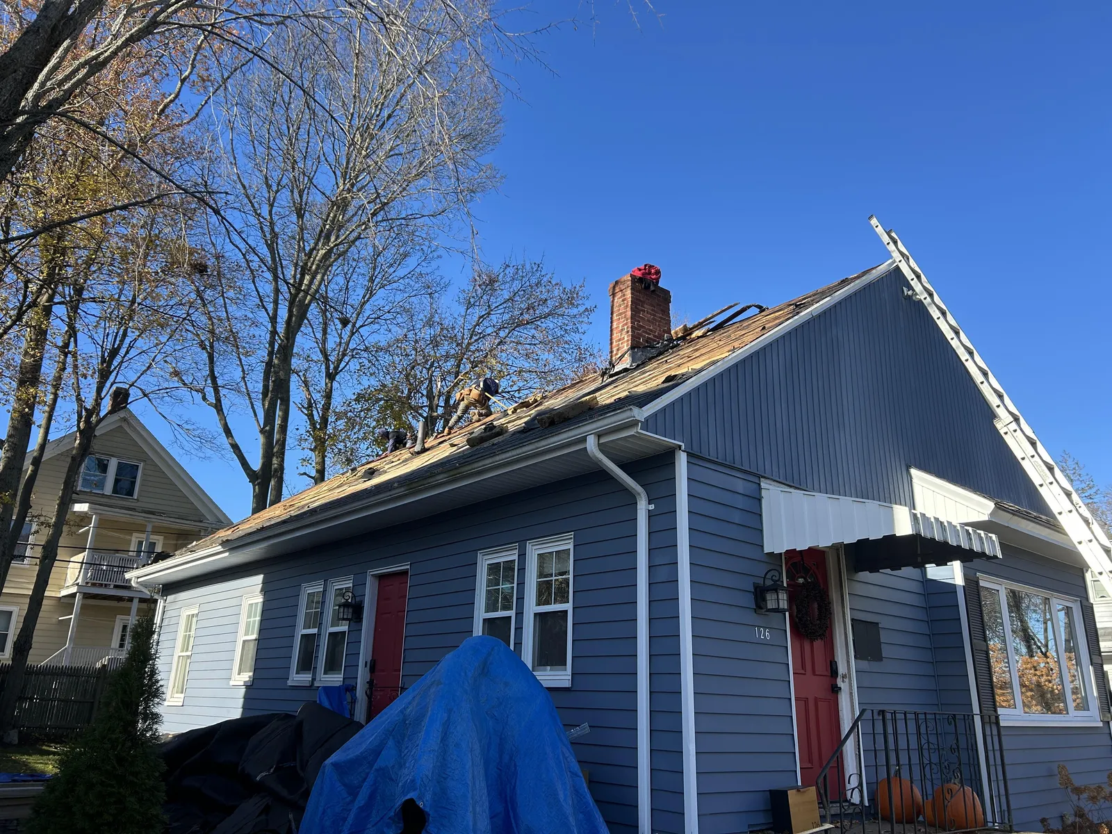 roof replacement Weston MA residential exterior project