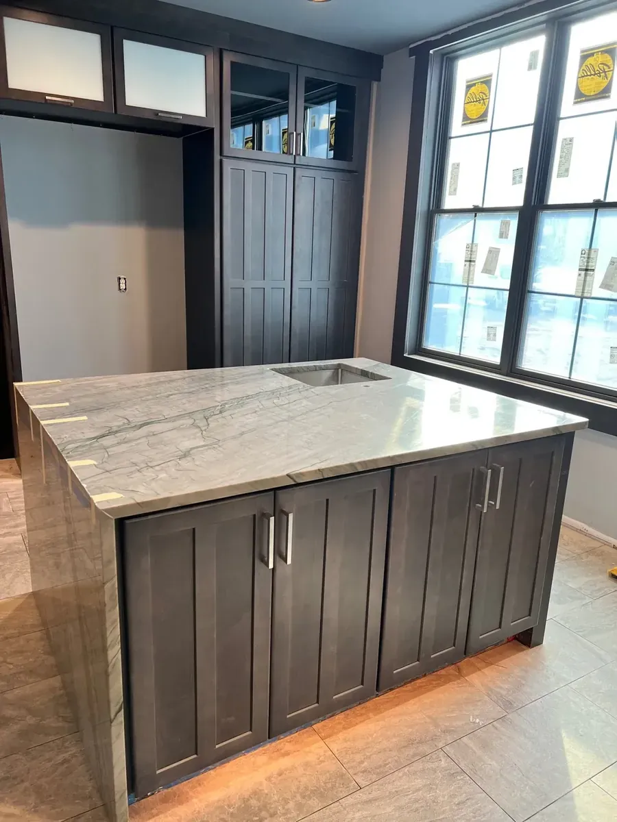 Custom Kitchen Island and Cabinetry - Westfield Builders LLC Springfield