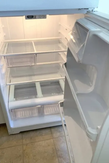 Refrigerator interior after deep cleaning