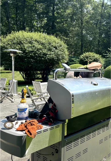 GrillRenewCT on-site restoration in New Canaan, CT