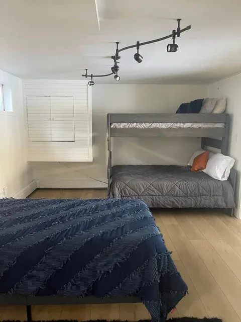 Clean bedroom with bunk beds — professional house cleaning by Brighter Days, Raymond ME