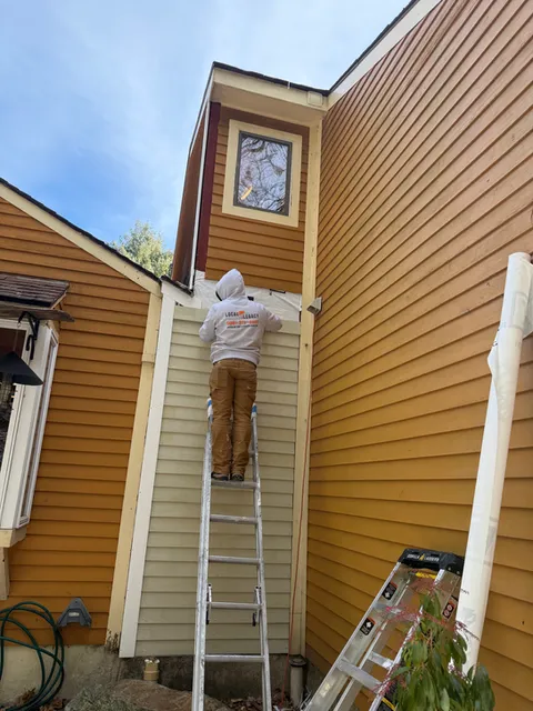 Exterior replacement of damaged siding