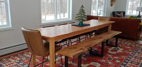 Live Edge Farmhouse Dining Table