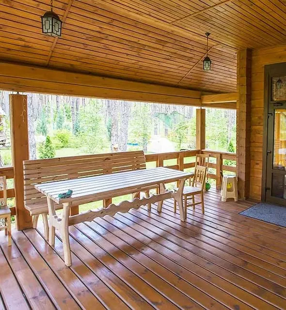 Screened Porch Restoration in Redding, CT
