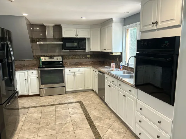 Repainted Cabinets, Walls and Trim