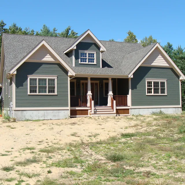 New Home Build of Craftsman Style Home in Central Massachusetts by Hartman Construction Corp