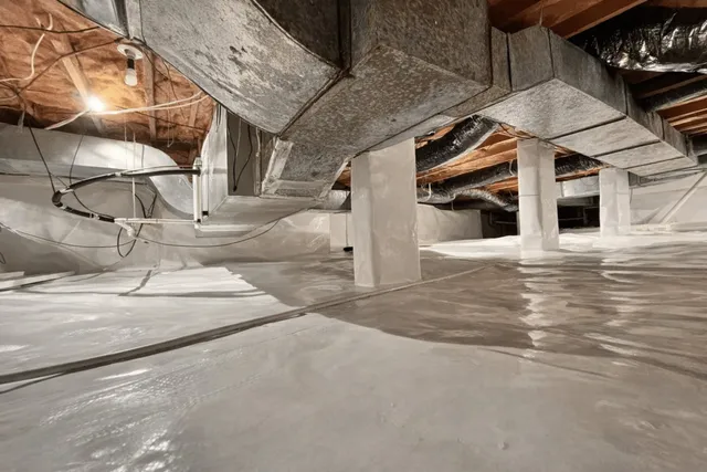 Crawl space vapor barrier