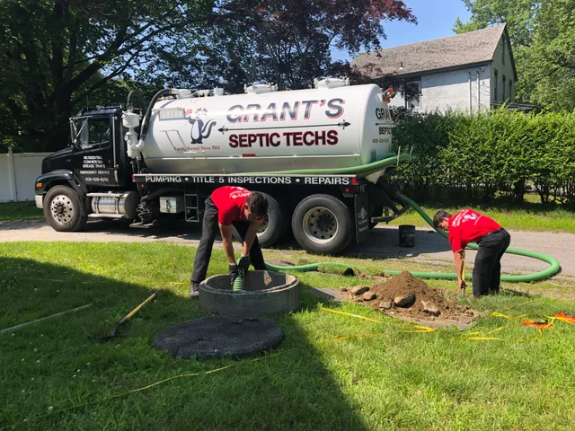 Grant's Septic Techs work photo