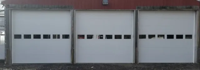 2 stall wide white door
