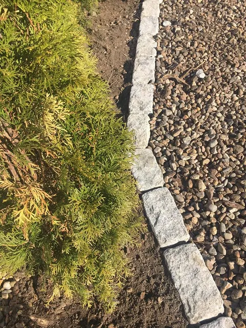 Marblehead — Concrete Block Laid Beside Pebbled walkway in Marblehead, MA