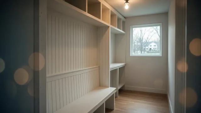 Custom built-in cabinetry and trim carpentry in a Connecticut home