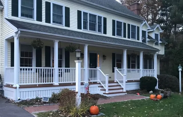 Farmers porch construction -Walpole MA