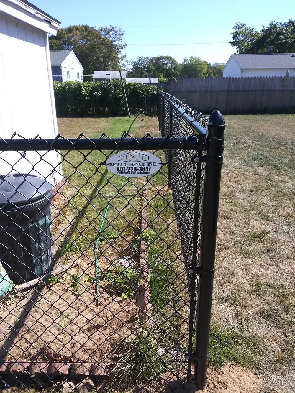 Black Vinyl Coated Chain-Link