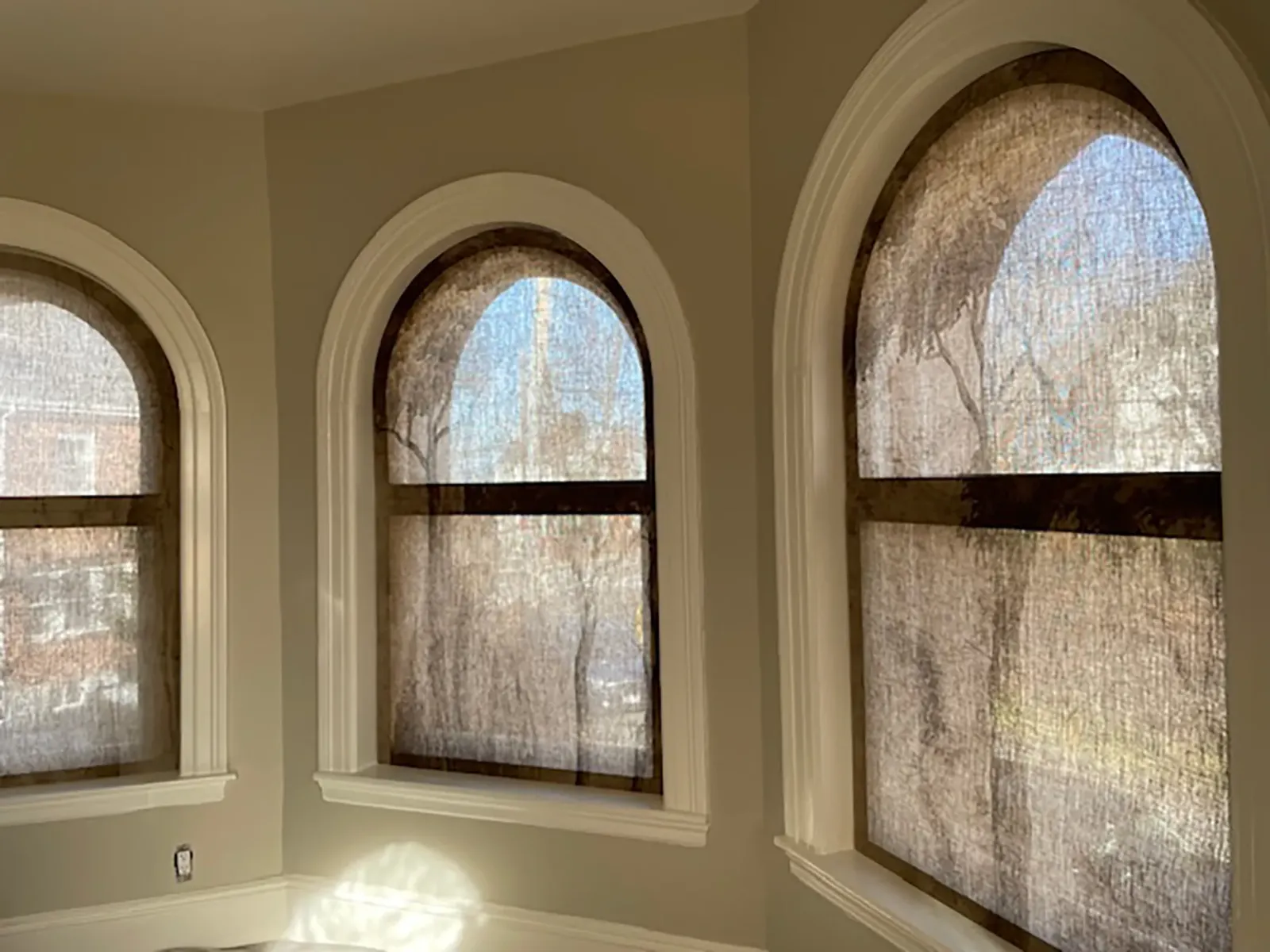 Arched window casings and interior trim