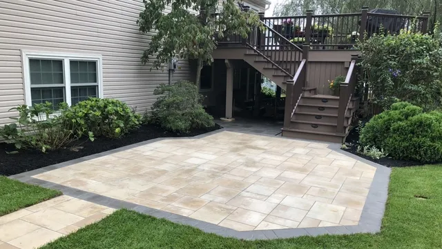Patio off Multi-Level Deck in Foxborough, MA