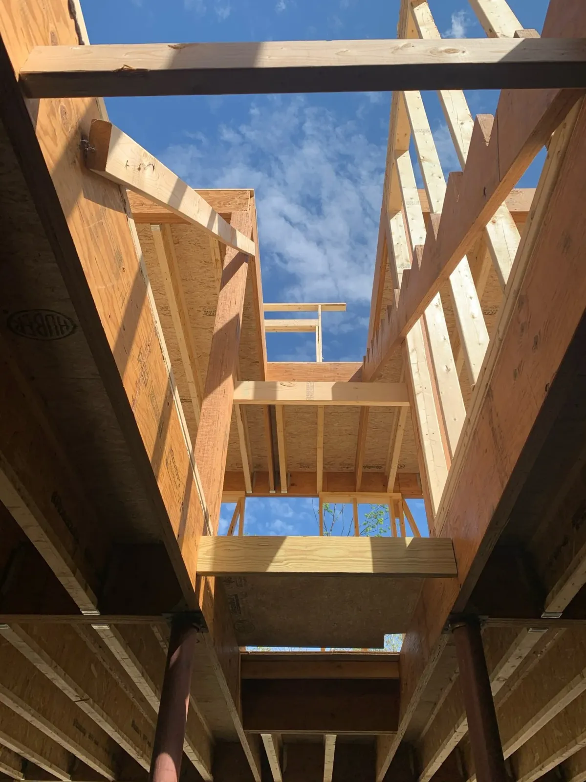 Framing and floor system from below