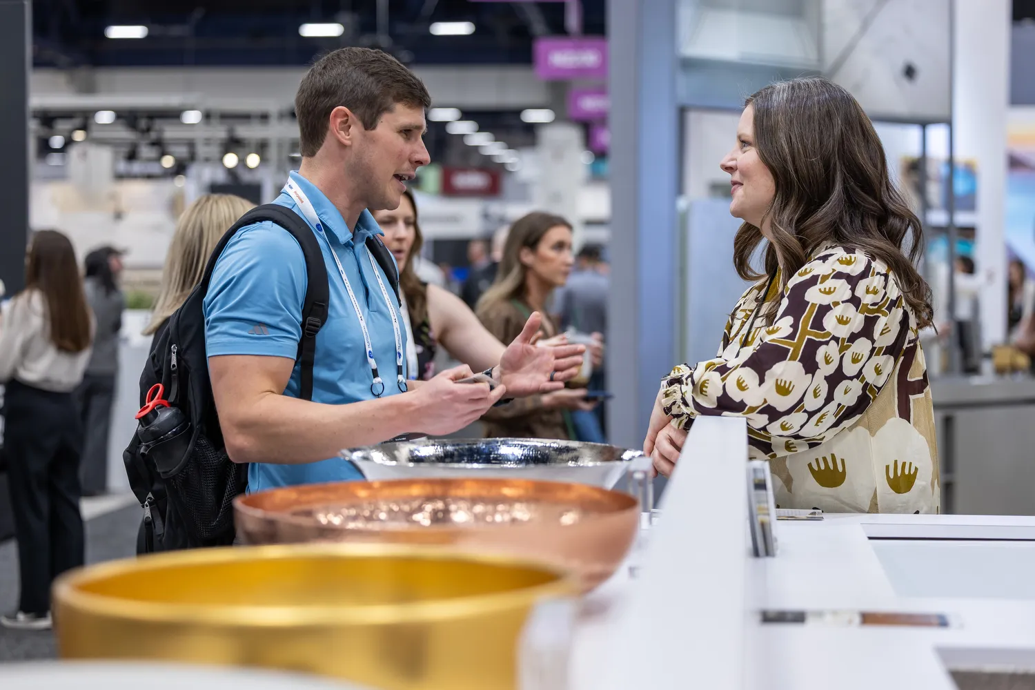 Kitchen and bath industry professionals attending the KBIS design event