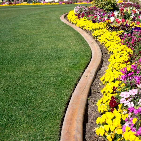 garden edge pavers around garden
