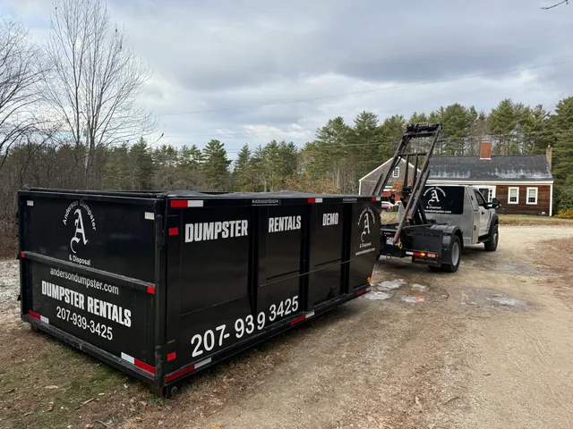 Anderson dumpster & disposal work photo