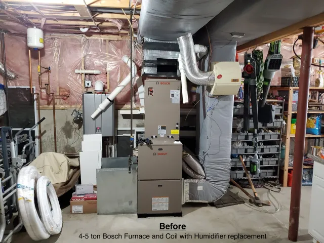 4ton Bosch Furnace & Coil replacement