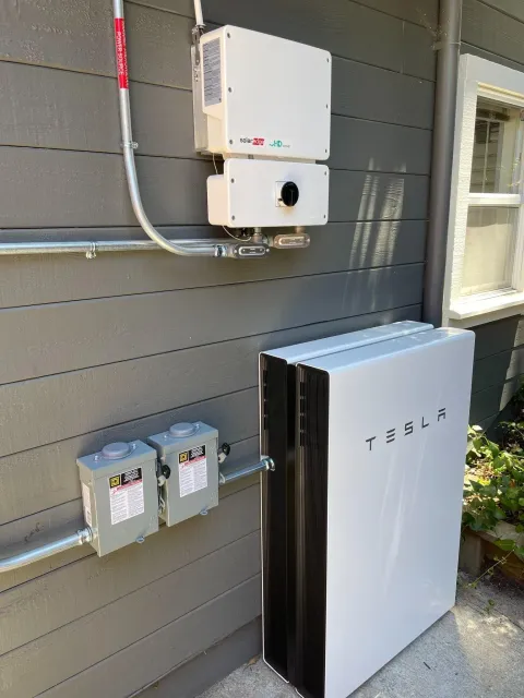 Tesla Powerwall battery storage system in Merrimack, NH