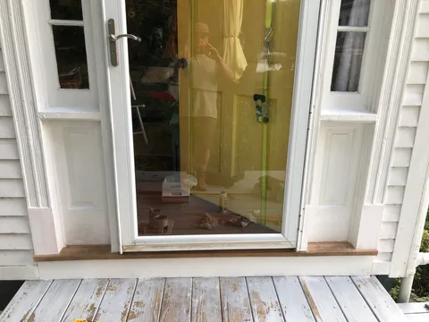 Custom white oak threshold
