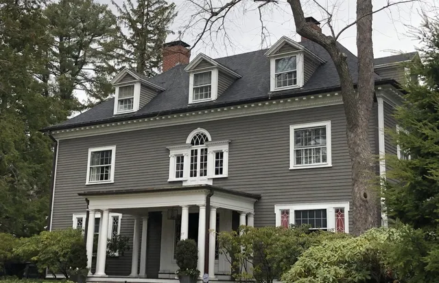 Completed roofing project on a Greater Boston home