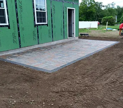 reconstructed patio