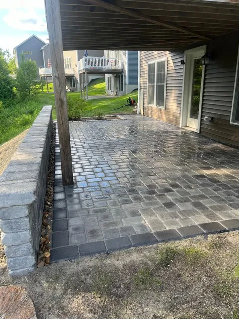 2-Piece Belgard Patio & Under-Deck Outdoor Living Space