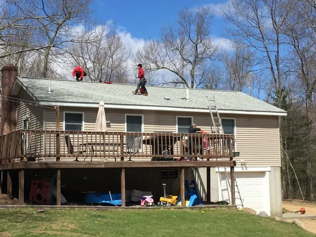 residential roof installation by Roberts Roofs