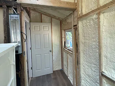 newly insulated walls