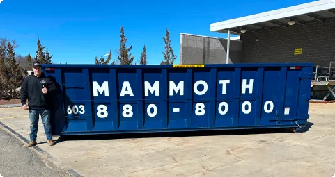 work photo from mammothdumpster.com