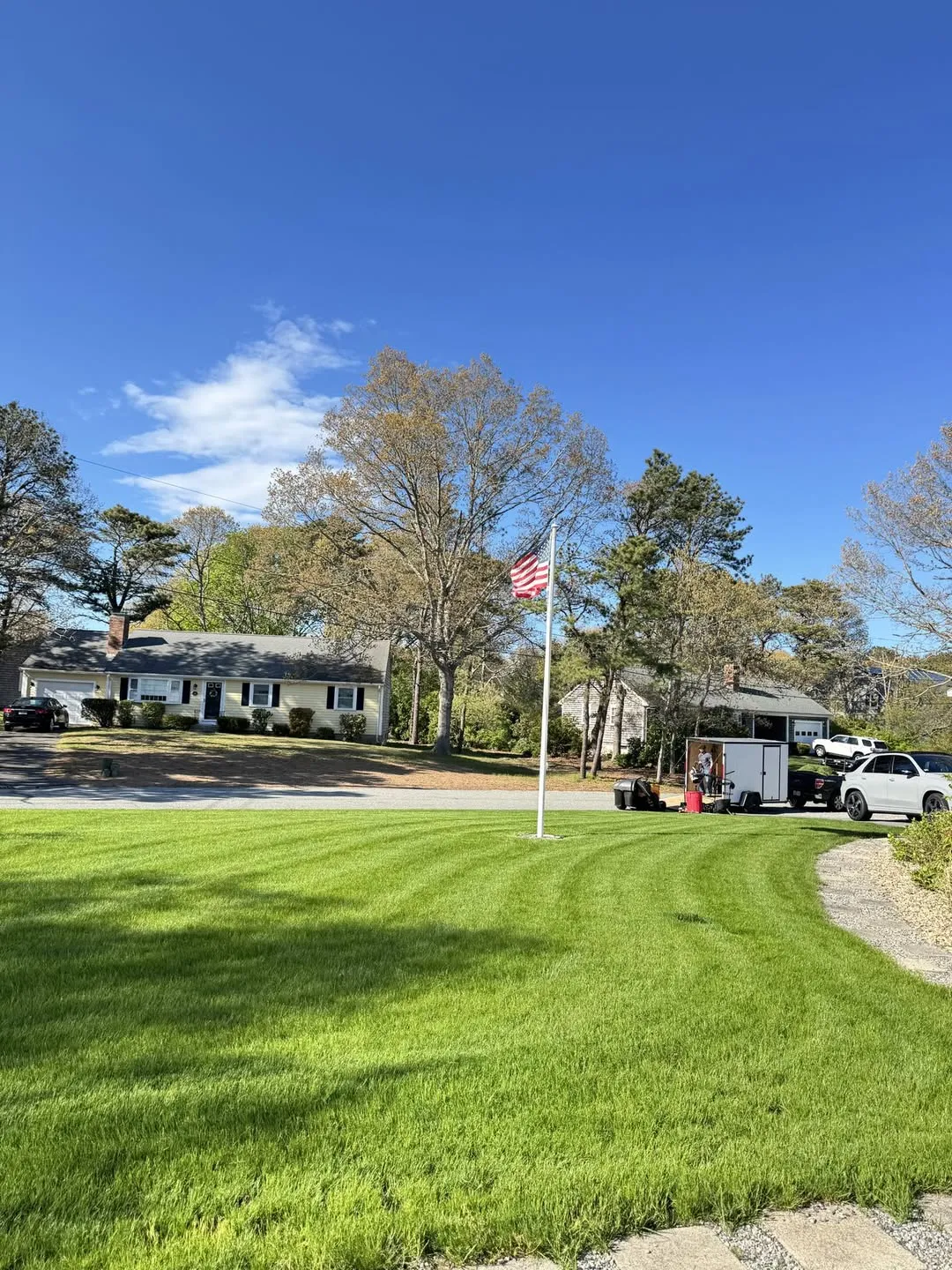 Beautiful lawn maintained by GB Landscape