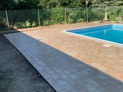 Pool patio in Rhode Island remodel (after image)