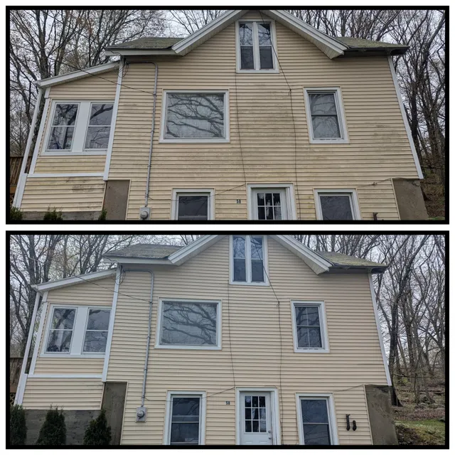 Recent driveway cleaning job