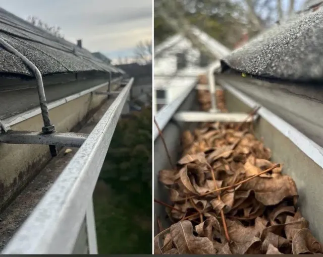 Seamless gutter installation in Rhode Island